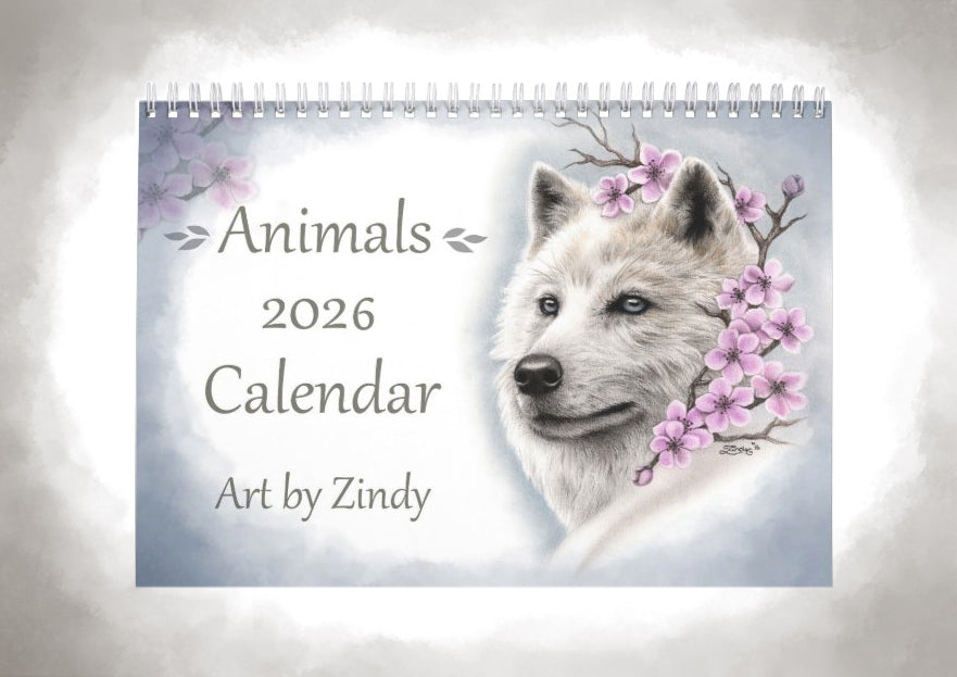 2026 Animals Art Calendar