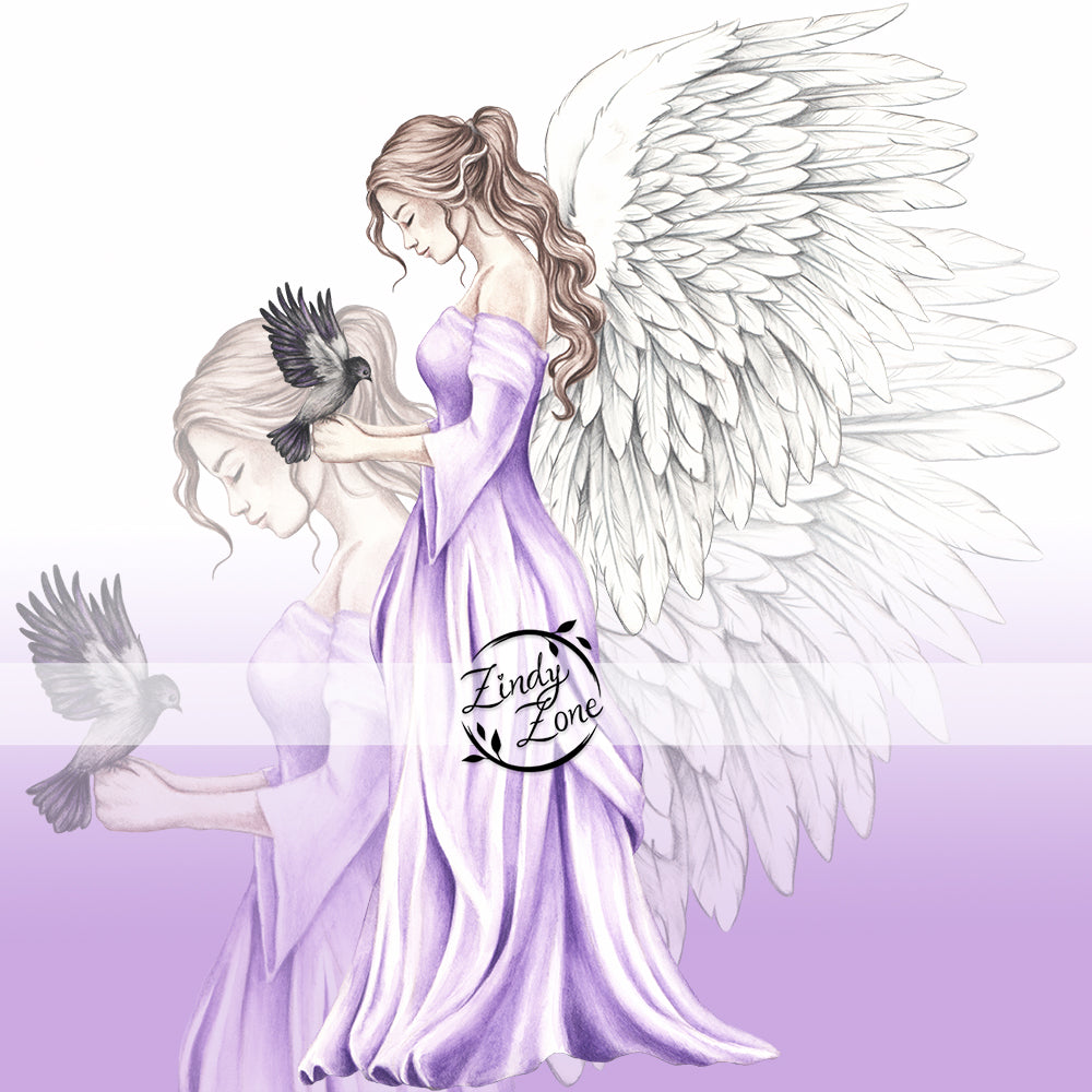 Angel in purple Tube