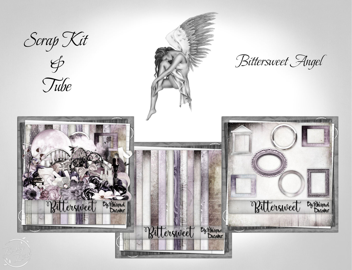 Bittersweet Angel - Scrap Kit and Tube Pack