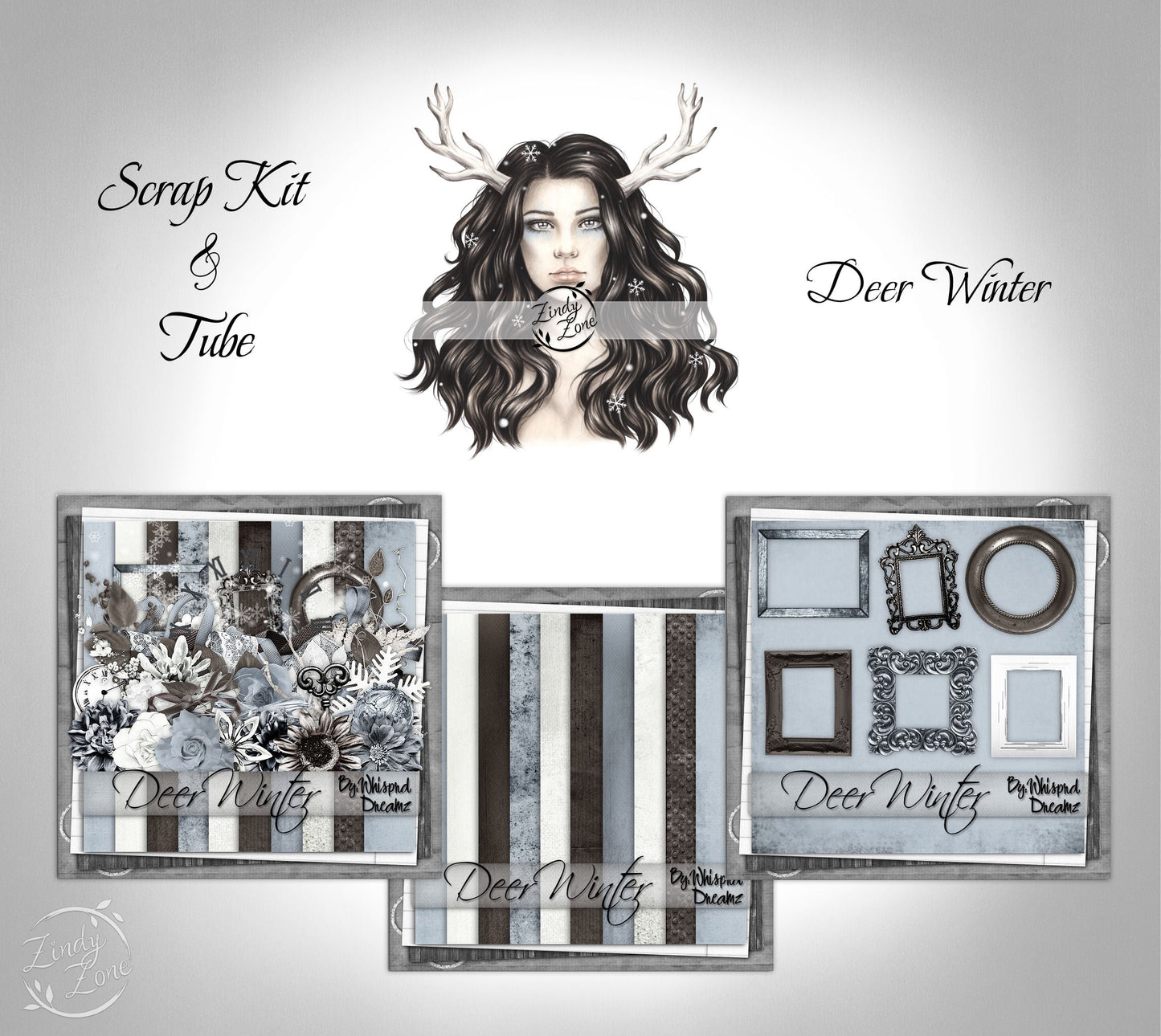 Deer Winter - Scrap Kit and Tube Pack