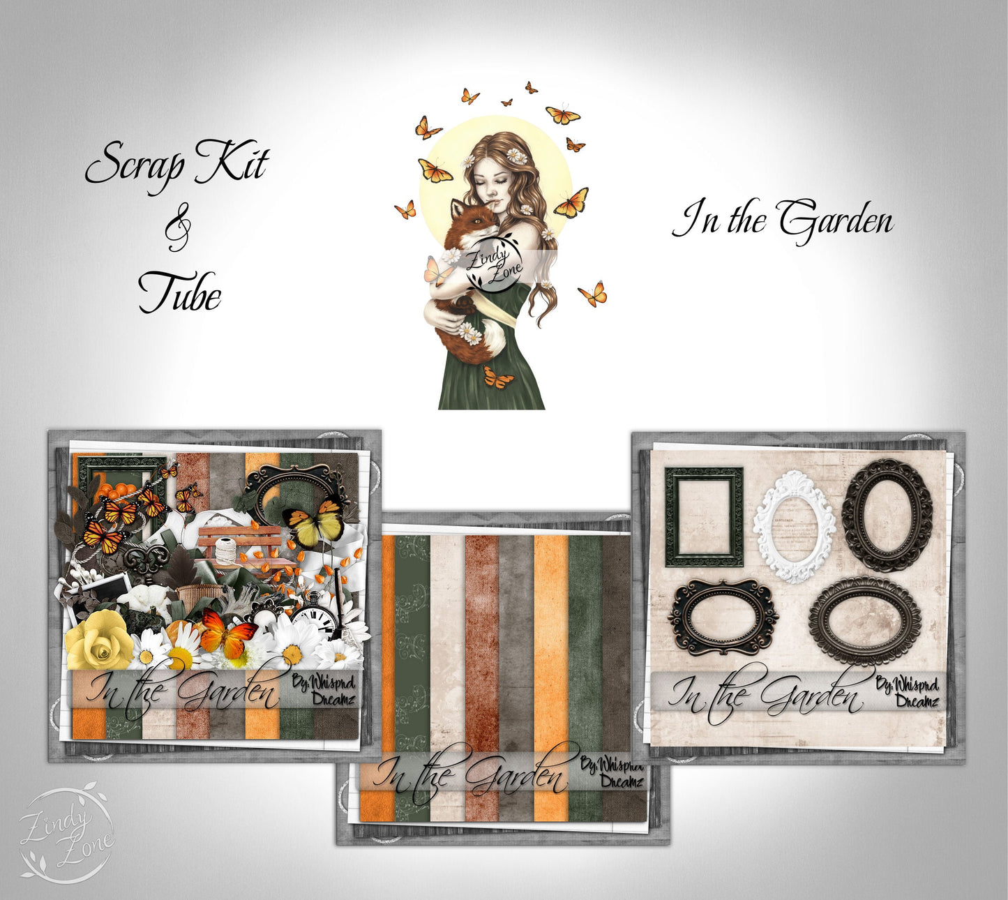 In the garden - Scrap Kit and Tube Pack