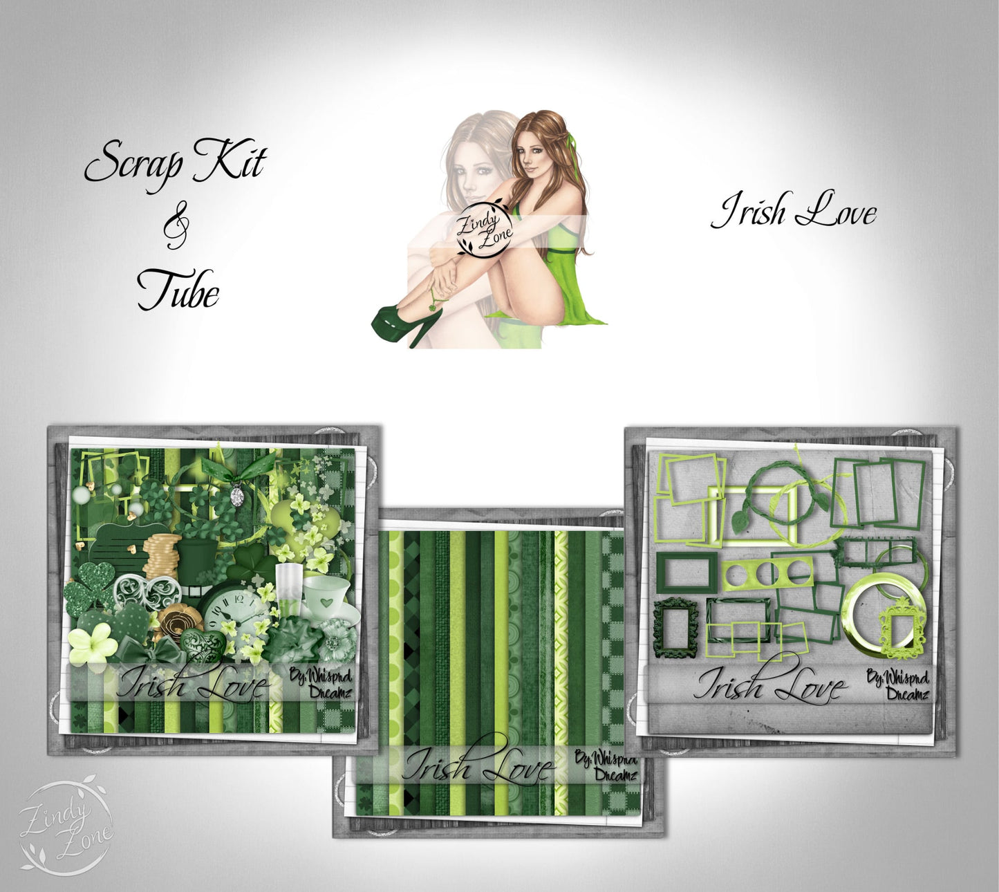 Irish Love - Scrap Kit and Tube Pack