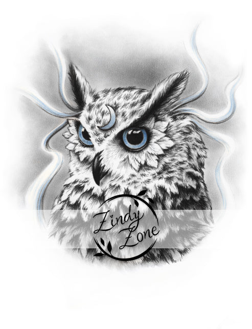 Moon Spirit Owl Tube