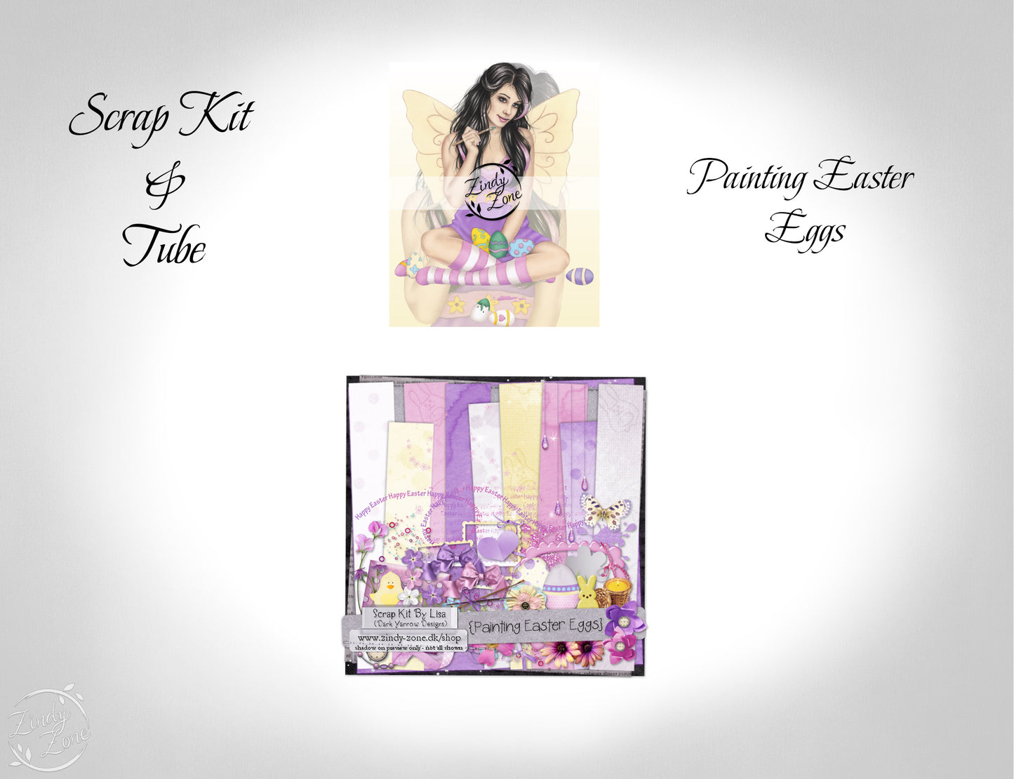Painting Easter Eggs - Scrap Kit and Tube Pack