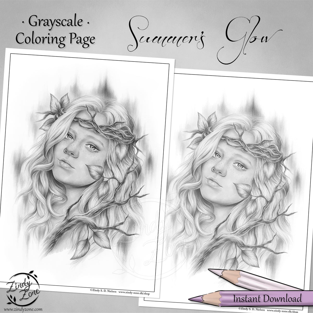 Summers Glow Coloring Page
