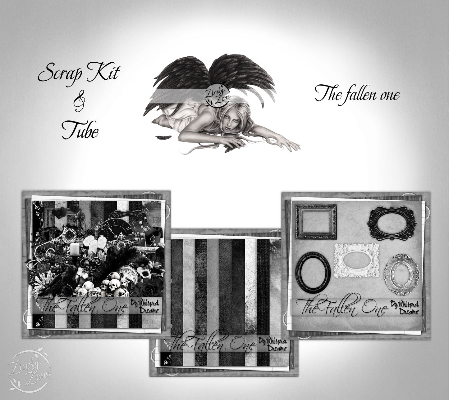 The Fallen One - Scrap Kit and Tube Pack