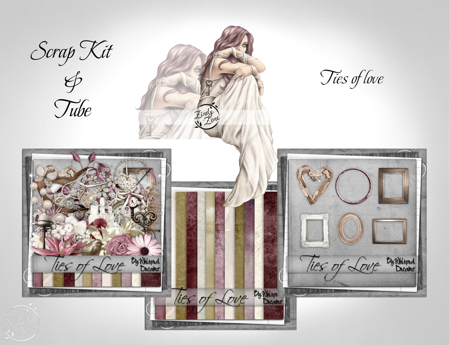 Ties of love - Scrap Kit and Tube Pack
