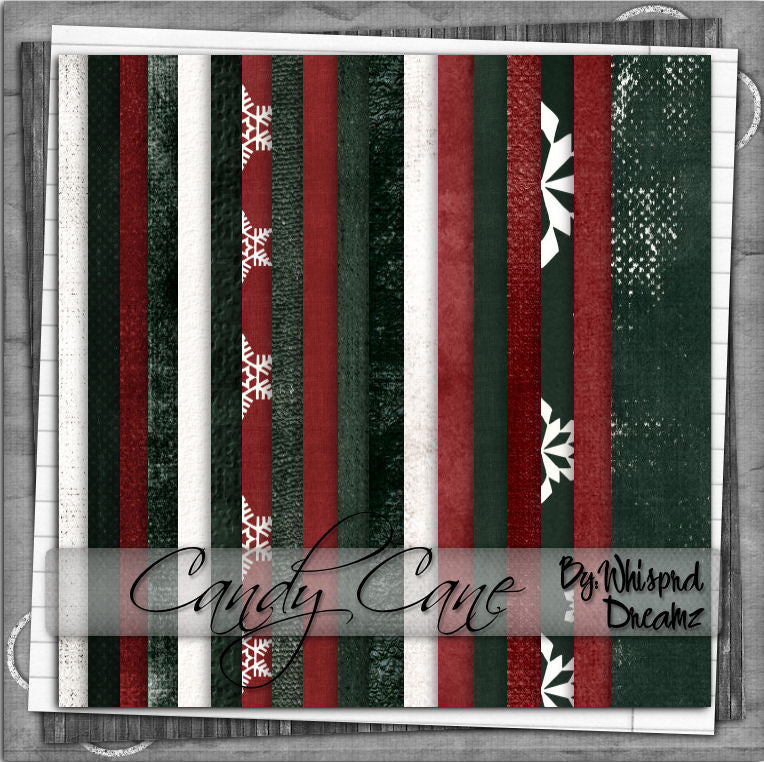 Candy Cane Scrap Kit