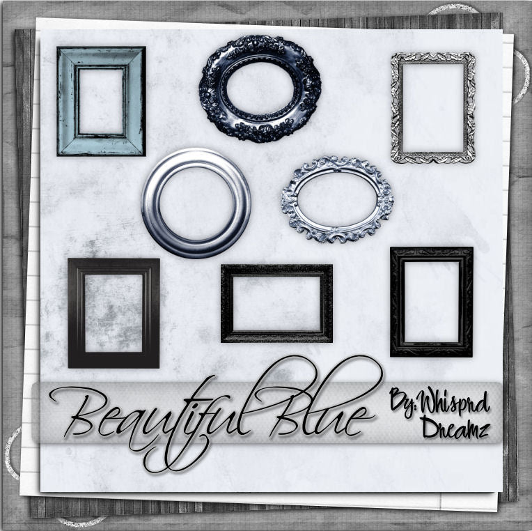 Beautiful Blue Scrap Kit