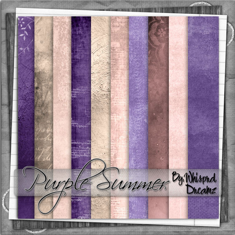 Purple Summer Scrap Kit