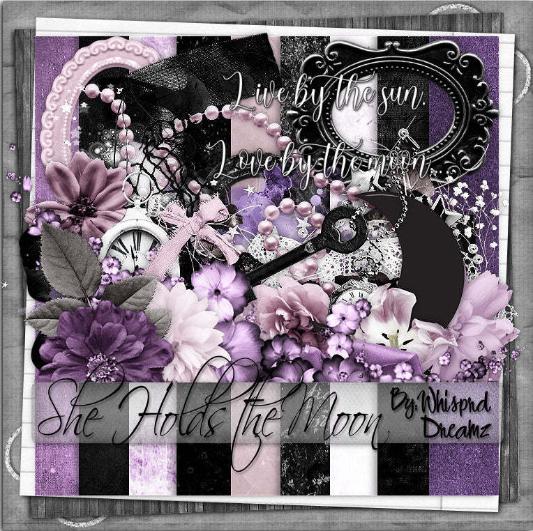 She holds the moon Scrap Kit