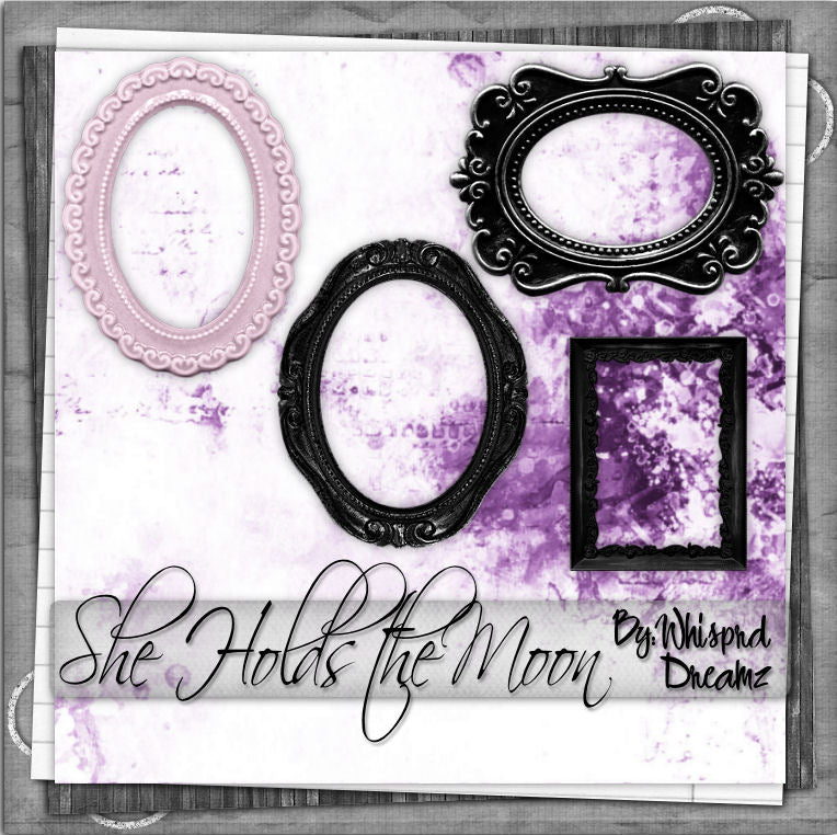 She holds the moon Scrap Kit