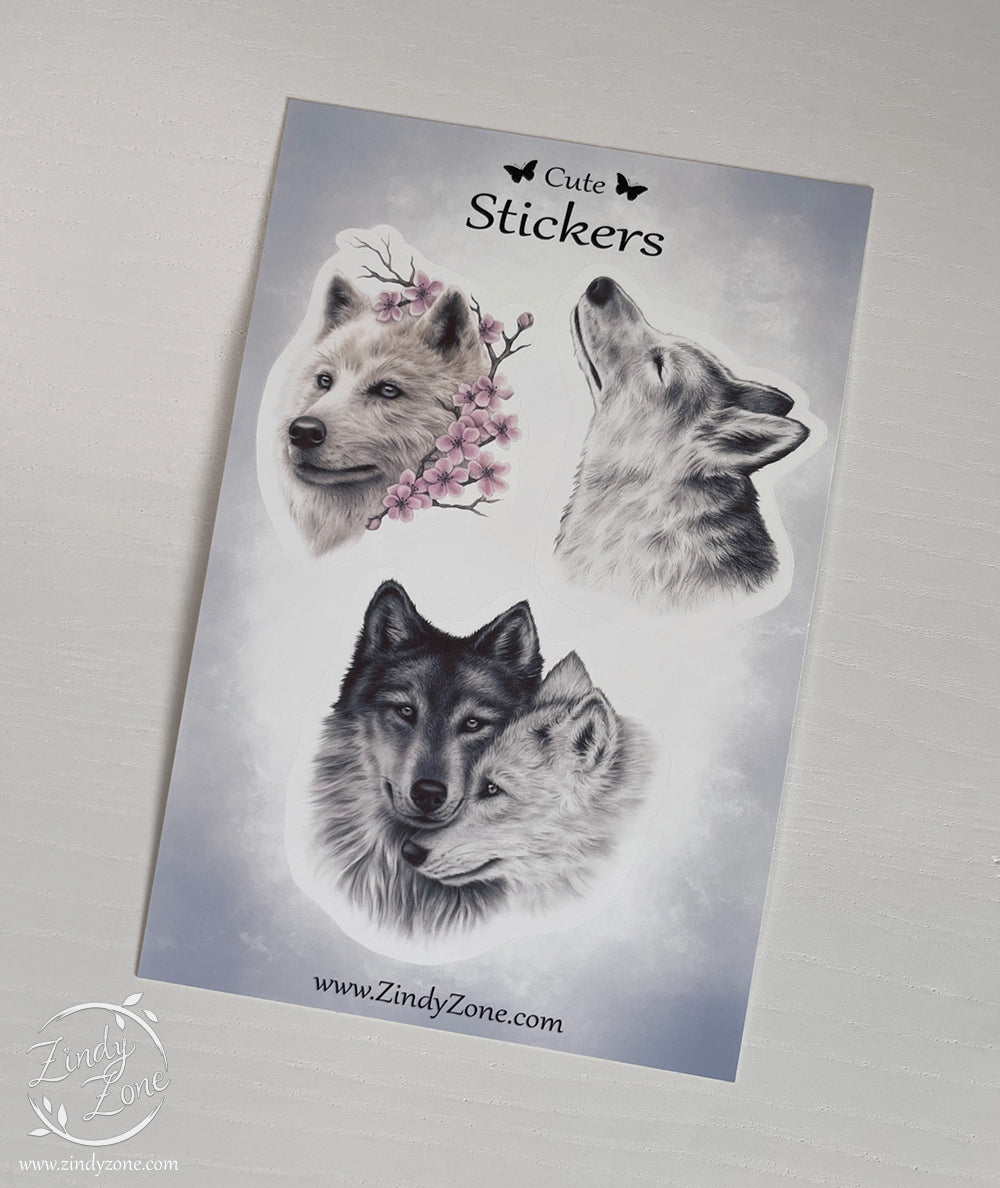 Wolves Stickers Sheet - Matte