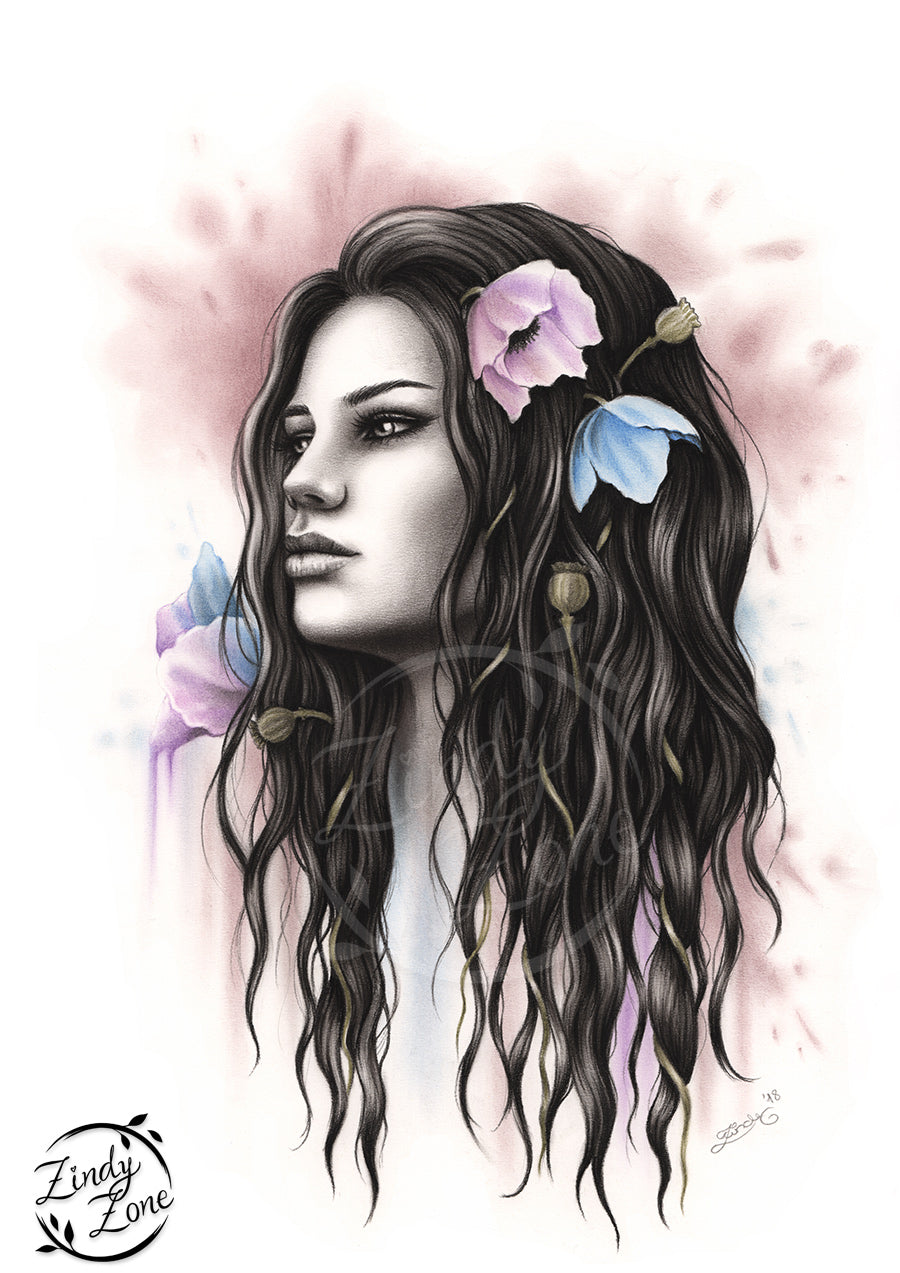 A 1000 thoughts Art Print