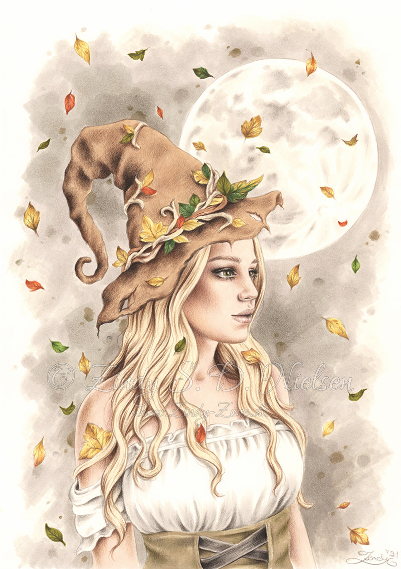 Autumn Witch Original Artwork