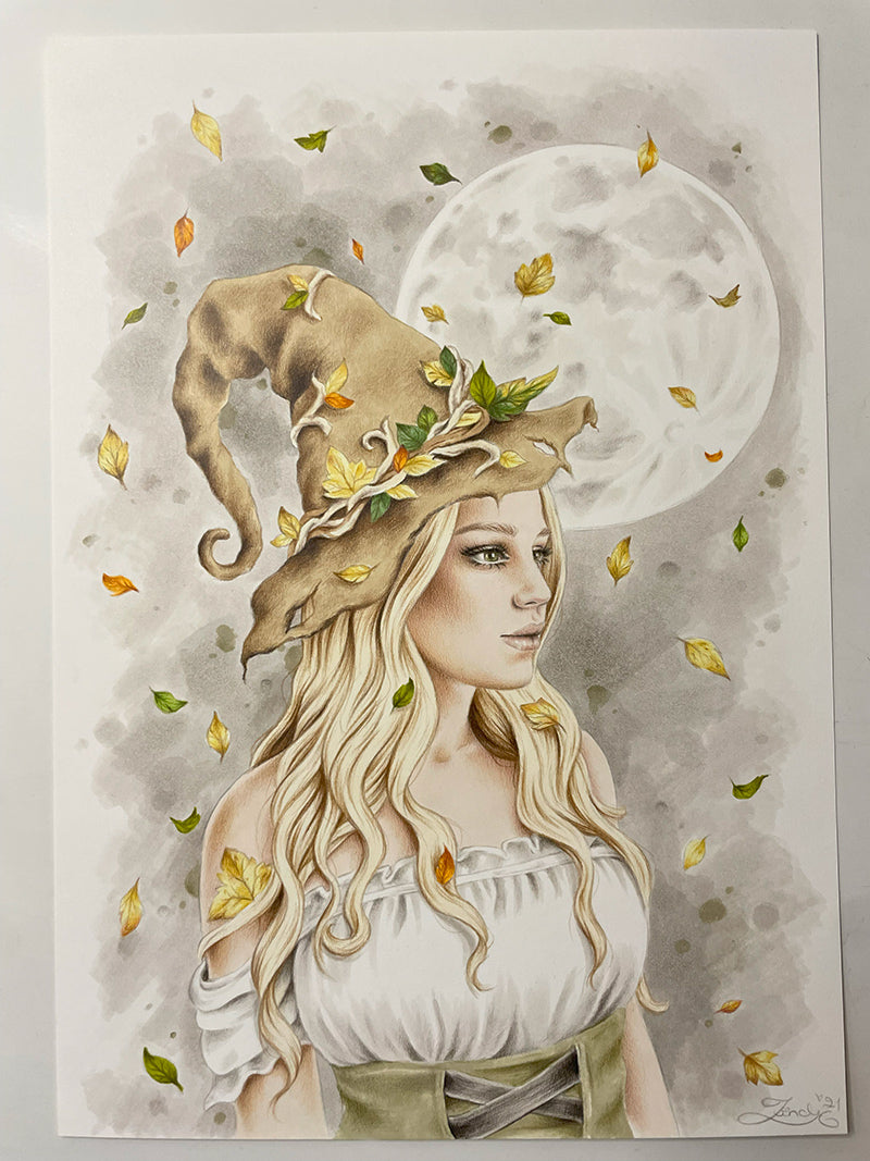Autumn Witch Original Artwork