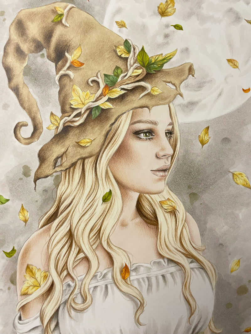 Autumn Witch Original Artwork
