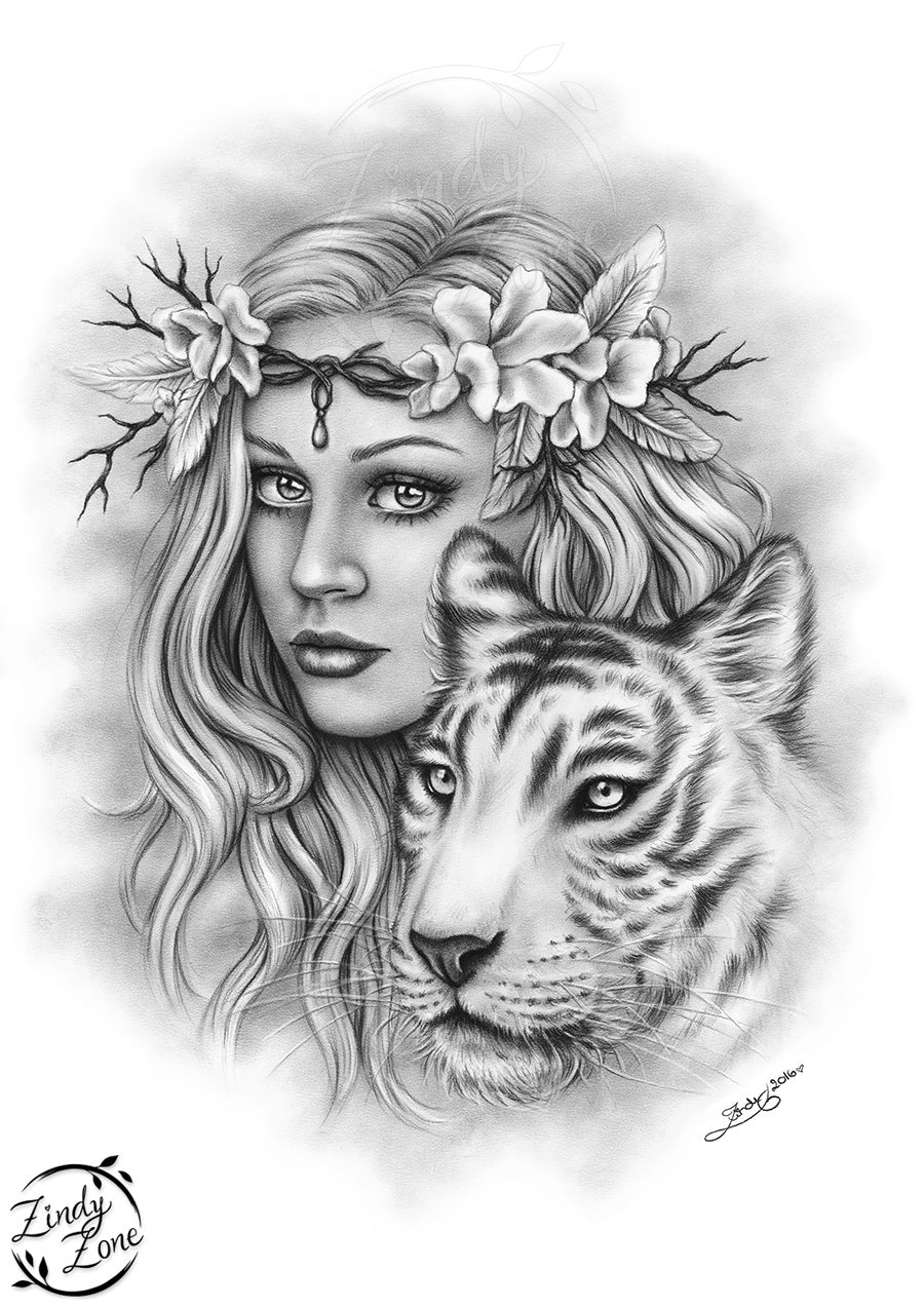 Beautiful Strength Art Print