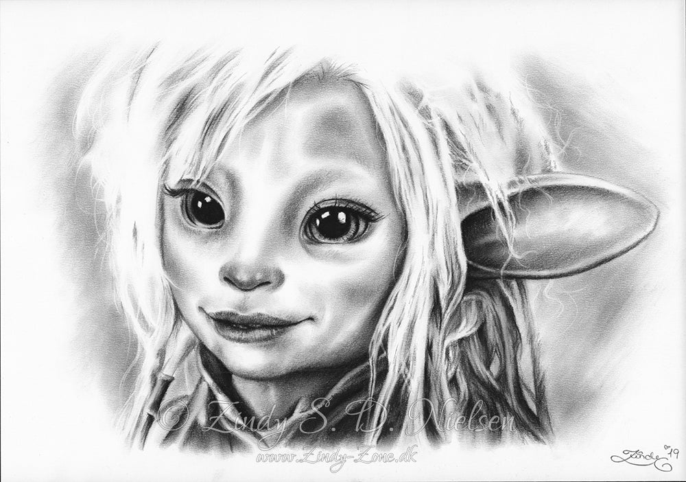 Sweet Deet Dark Crystal Drawing Original Artwork