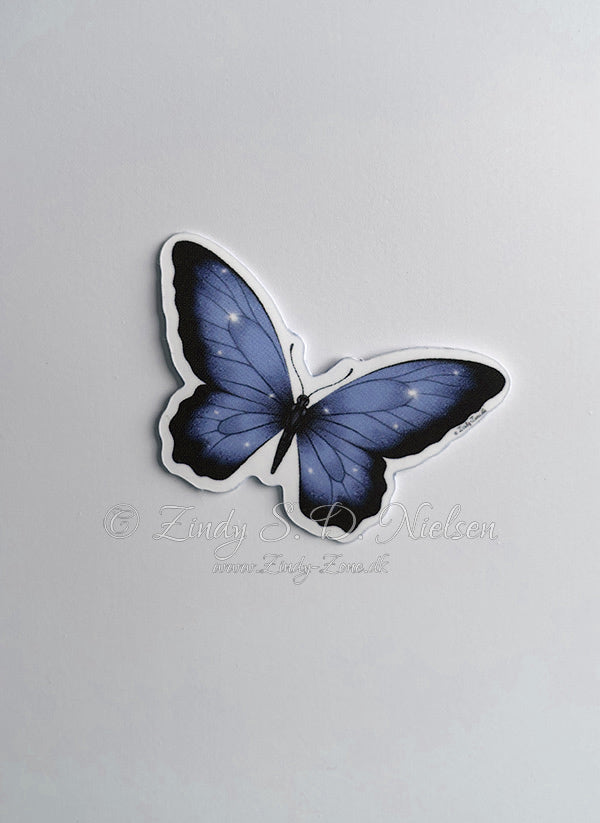 Blue Butterfly Sticker