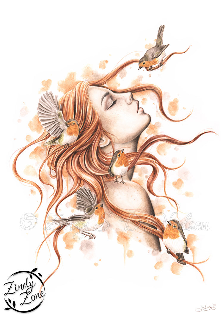 The Robins Art Print