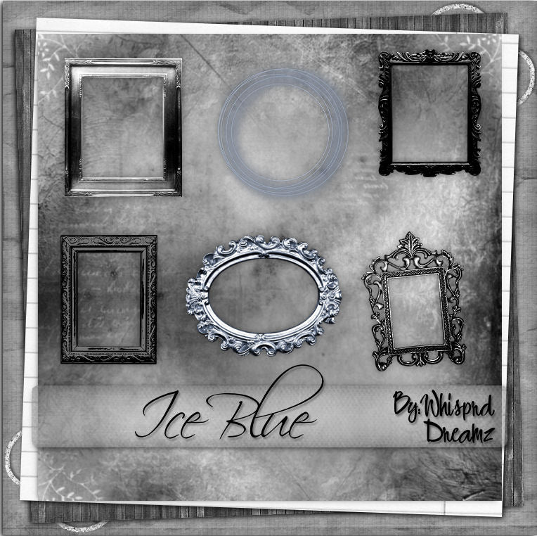 Ice Blue Winter Scrap Kit