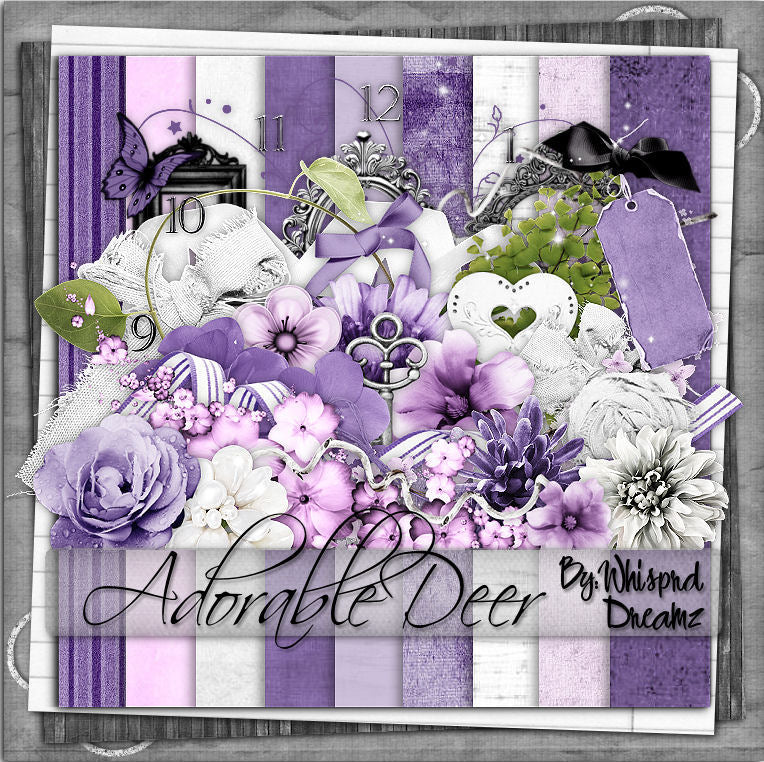 Adorable Deer Scrap Kit