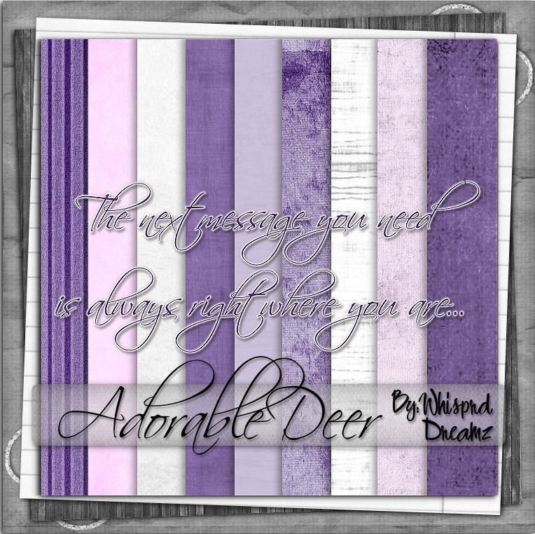 Adorable Deer Scrap Kit