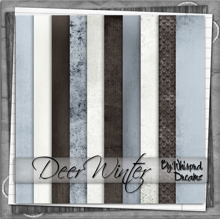 Deer Winter Scrap Kit