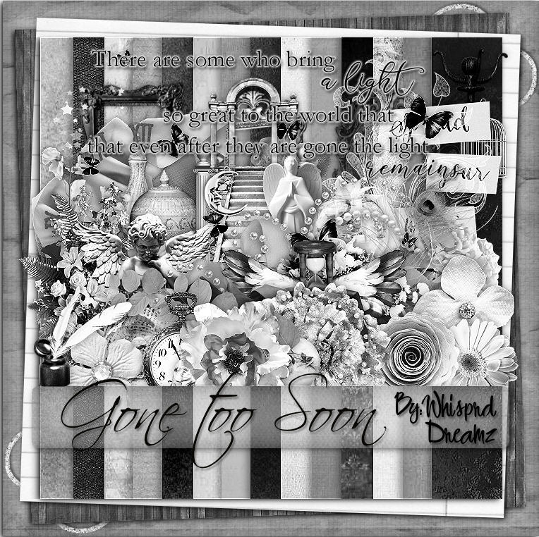 Gone too soon Angel Scrap Kit