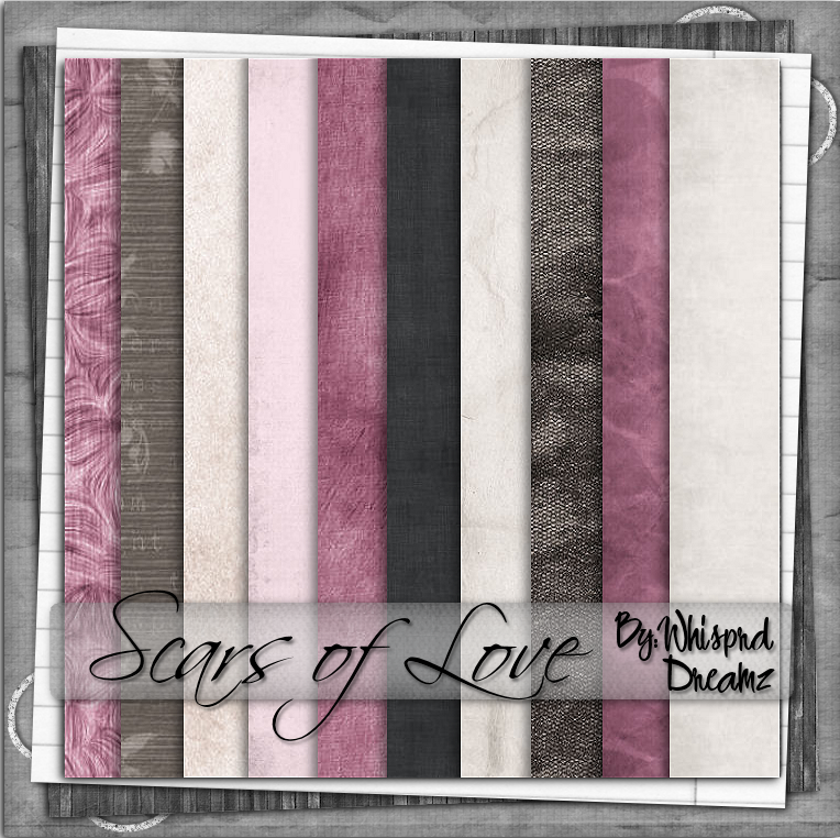 Scars of love Scrap Kit