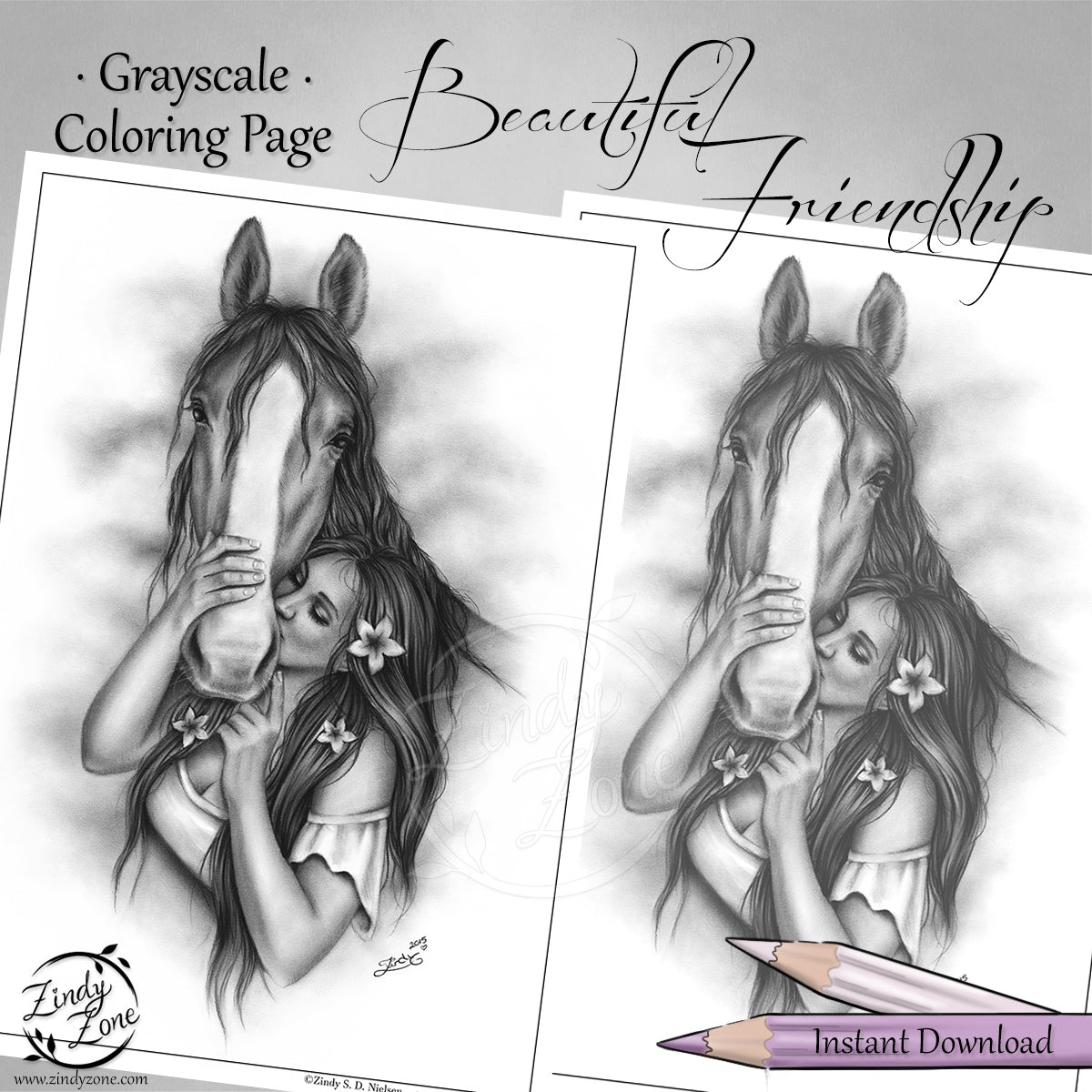 A Beautiful Friendship Coloring Page