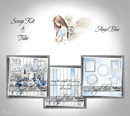 Angel Blue - Scrap Kit and Tube Pack