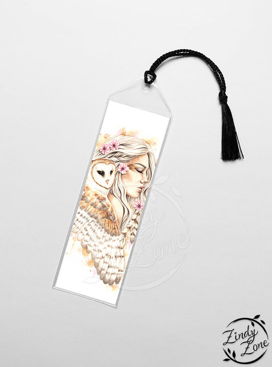 Owl in blossom Bookmark