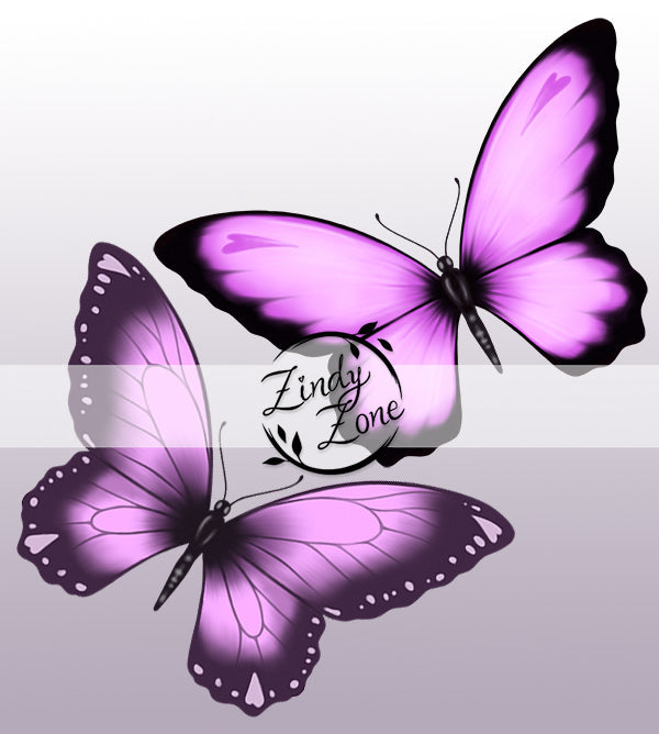 Butterfly Pack - Bright Pink and Purple Tubes