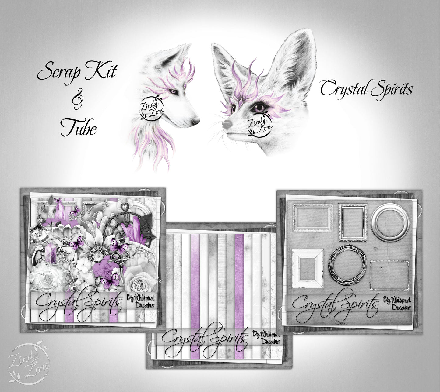 Crystal Spirits - Scrap Kit and Tube Pack