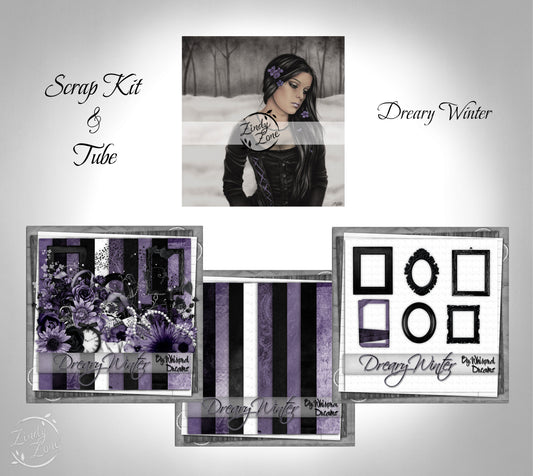 Dreary Winter - Scrap Kit and Tube Pack