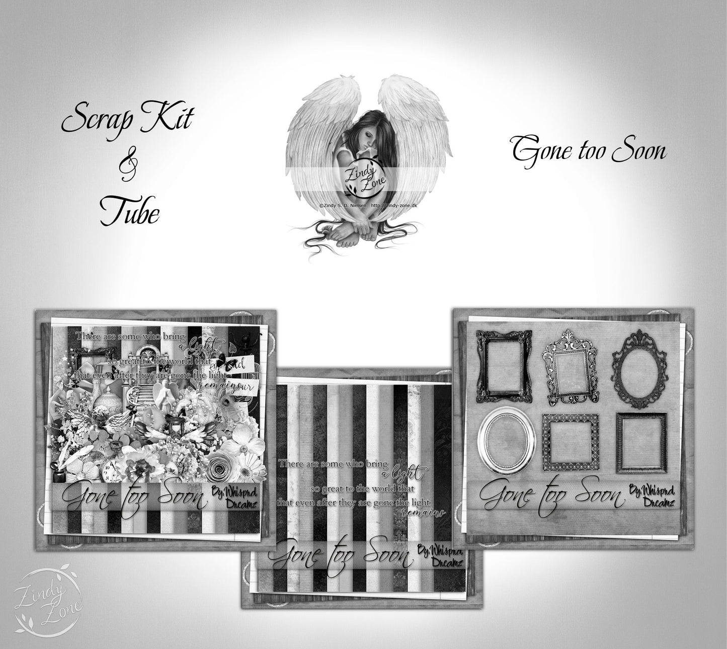 Gone too Soon Angel - Scrap Kit and Tube Pack