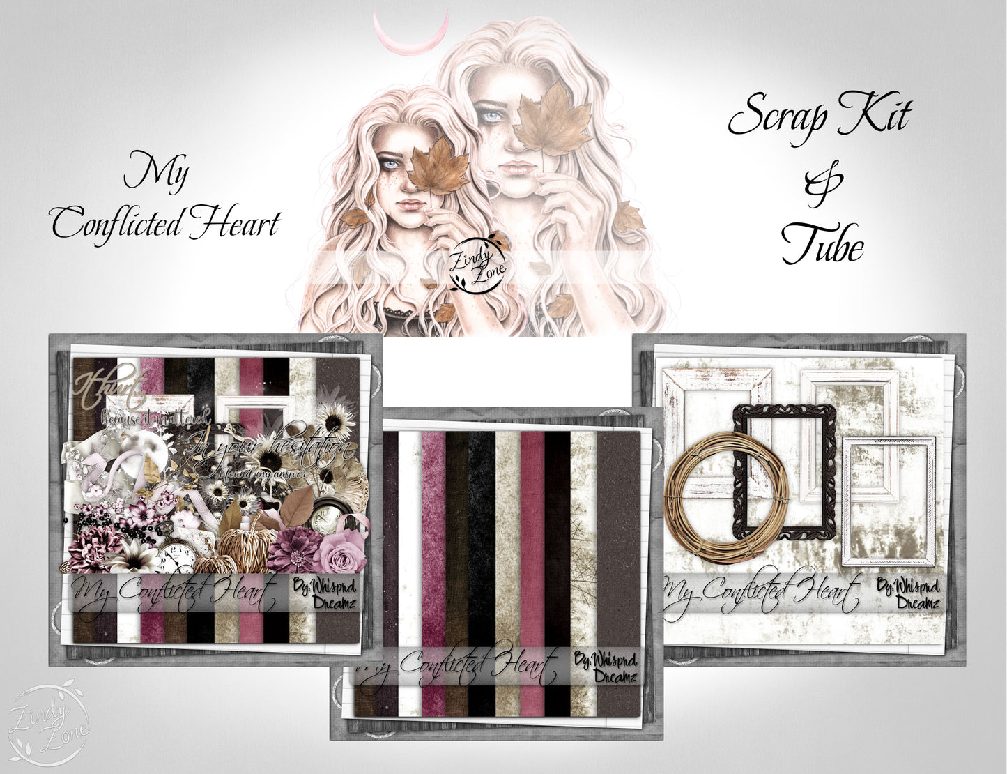 My Conflicted Heart - Scrap Kit and Tube Pack