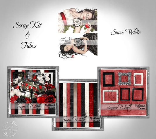 Snow White - Scrap Kit and Tube Pack