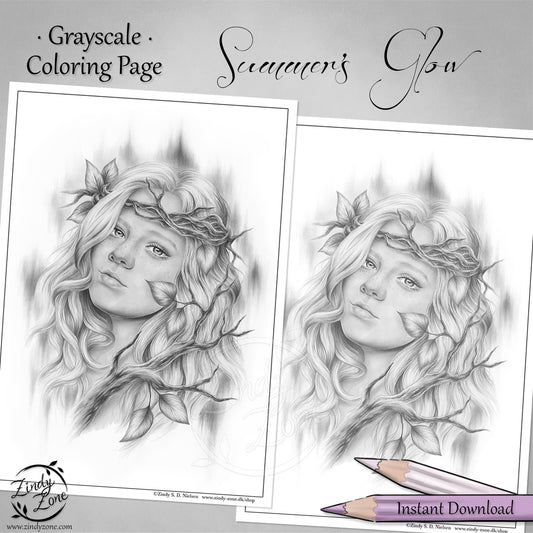 Summers Glow Coloring Page