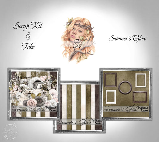 Summer's Glow - Scrap Kit and Tube Pack