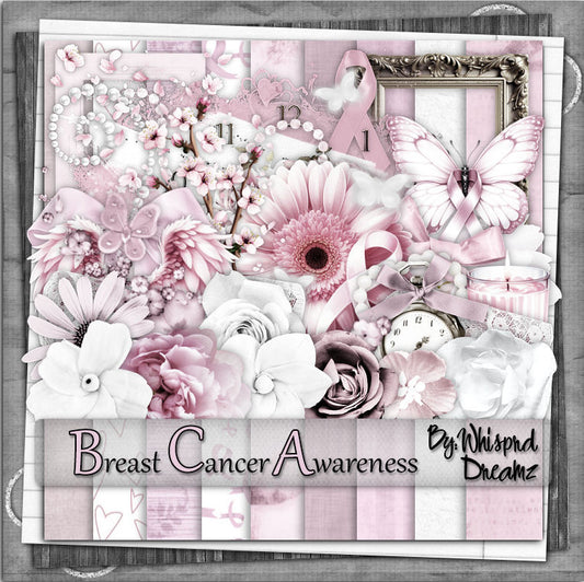 Breast Cancer Awareness Scrap Kit