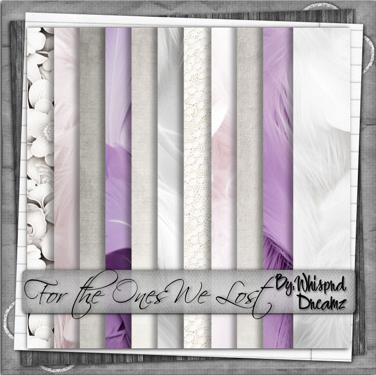 For the ones we lost Angel Scrap Kit