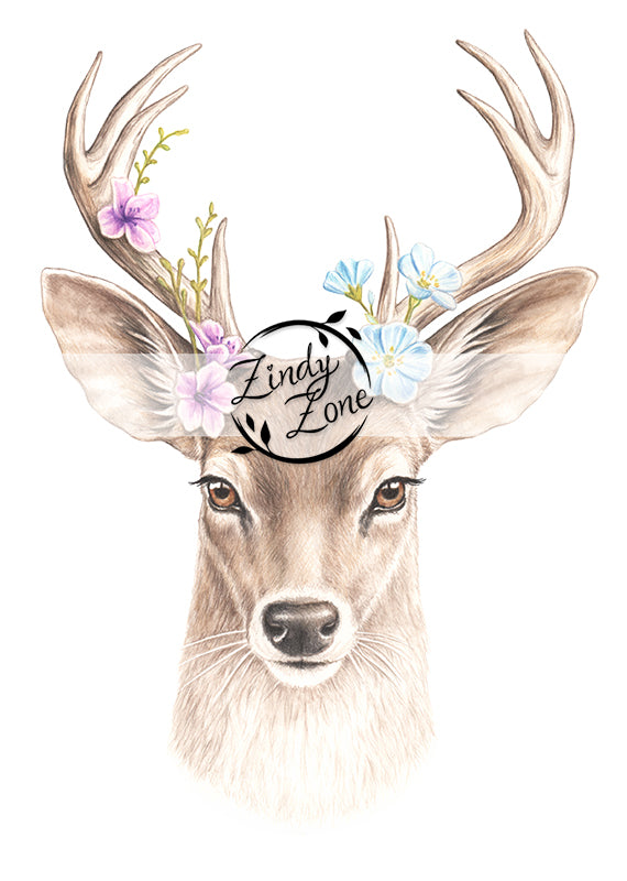 Forest Friends - Wildflower Deer Tube