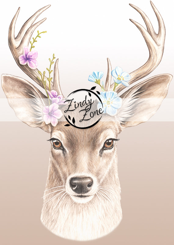 Forest Friends - Wildflower Deer Tube