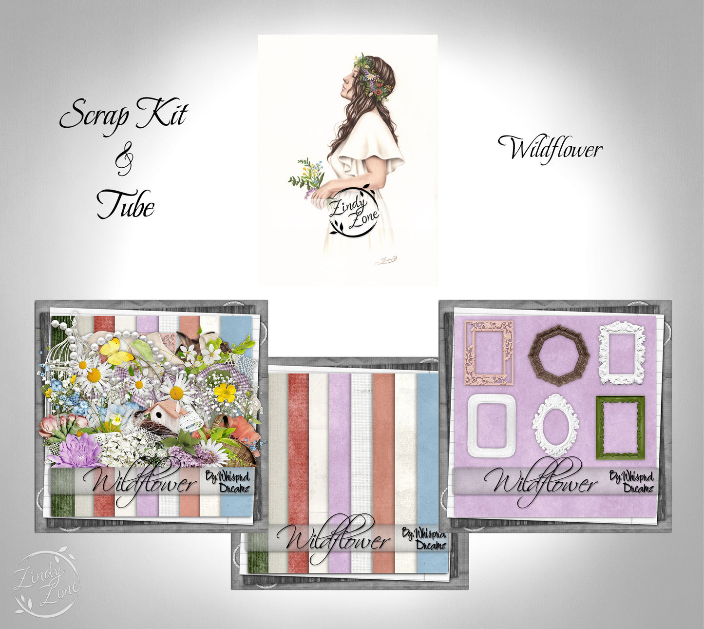 Wildflower - Scrap Kit and Tube Pack