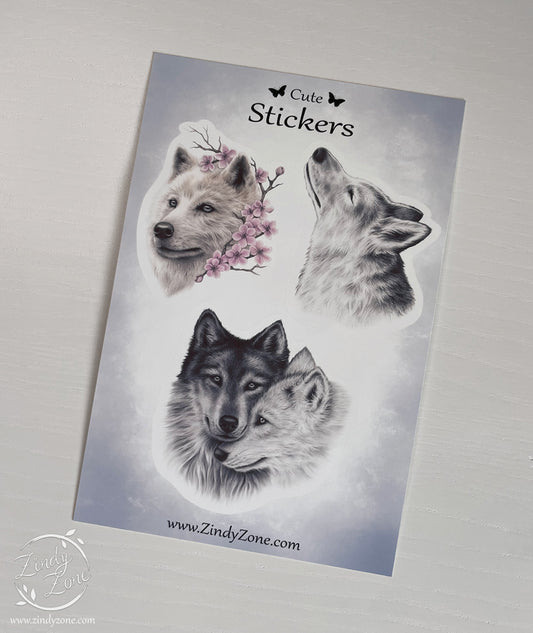 Wolves Stickers Sheet - Matte