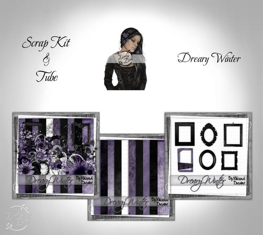 Dreary Winter - Scrap Kit and Tube Pack