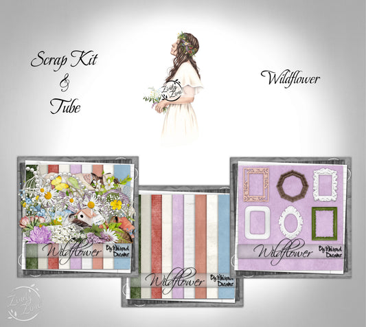 Wildflower - Scrap Kit and Tube Pack